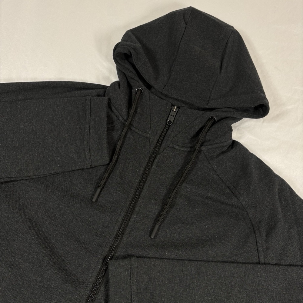 Public Rec‎ Mens Full Zip Hoodie Pima Cotton Stretch Charcoal Performance XL
